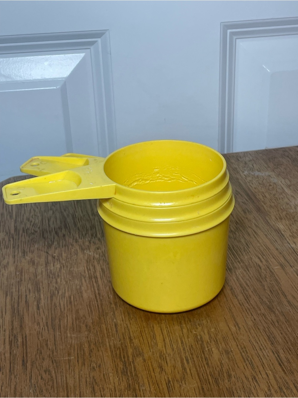 Vintage Yellow Tupperware Measuring Cups Set of 3